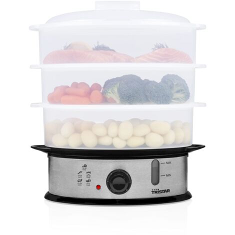 Cocedor a Vapor Eléctrico Tristar VS-3914 12 L 1200W Blanco Plástico 1200 W