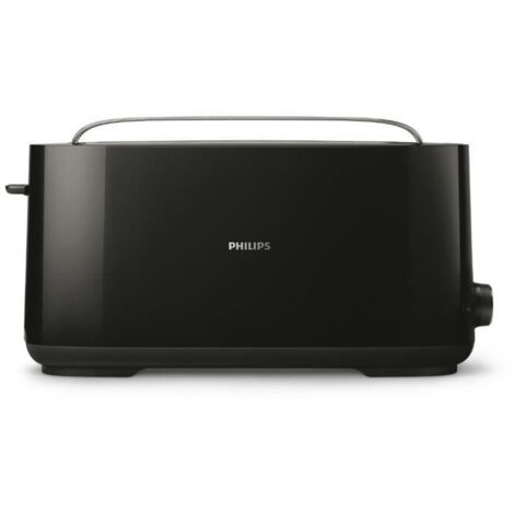 Tostadora philips daily collection hd2590 negro 1030w - 8 niveles - 2 ranuras largas - bandeja migas (1/5)