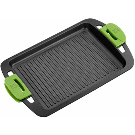 Plancha Grill Menaje Aluminio Fundido con rayas 40cm BRA A401540 (1/5)