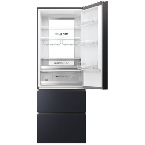 Haier HTW7720ENMB - Frigorifico Combi Nofrost E Alto 200 Cm Ancho 70 Cm Negro (1/5)
