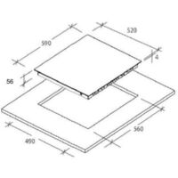 Candy CH63DCC - Vitroceramica Polivalente 3 Zonas Coccion Ancho 60 Cm