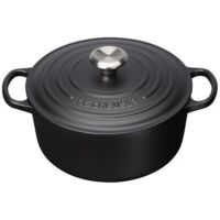 Cocotte Redonda Le Creuset Evolution 20cm Hierro Fundido Negro Mate