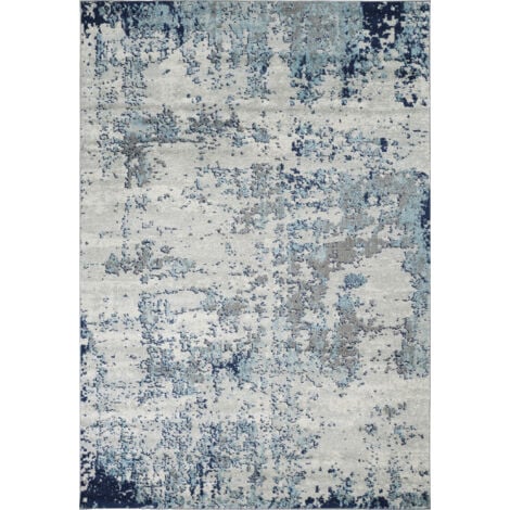 SURYA Tapis Abstrait Moderne Bleu/Gris/Blanc 200x275 cm