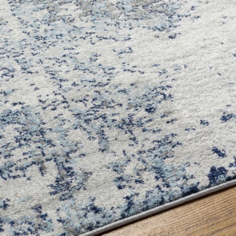 SURYA Tapis Abstrait Moderne Bleu/Gris/Blanc 200x275 cm
