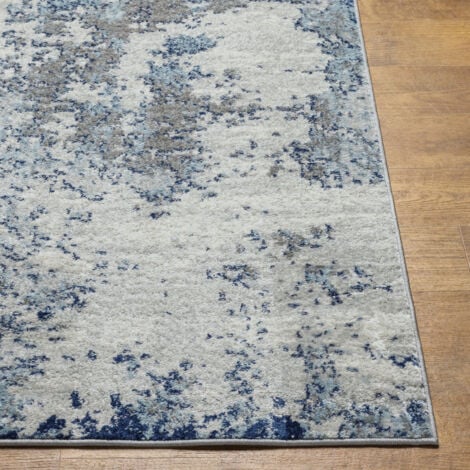 SURYA Tapis Abstrait Moderne Bleu/Gris/Blanc 200x275 cm