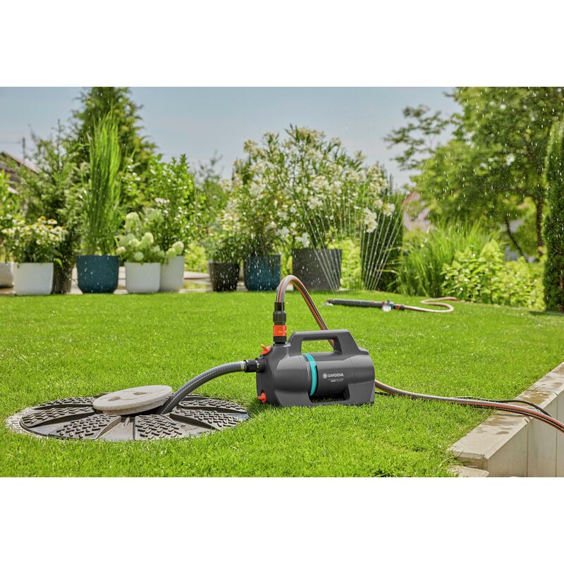 Pompe de jardin / Pompe à eau - 1000W - 3500l/h - Boîtier de pompe en acier  inoxydable - Pour arroser le jardin/la pelouse
