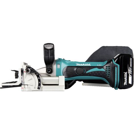 Makita DPJ180RMJ Lamelleuse sans-fil 18V Li-ion - Kit complet (2x batterie  4,0 Ah) dans MAKPAC