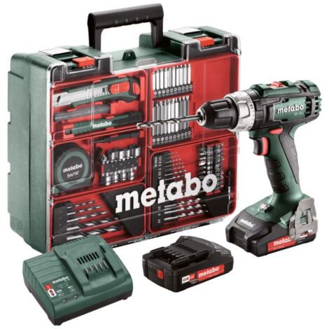 Metabo Perceuse-visseuse sans fil BS 18 L Set Atelier mobile / 2x batteries 2,0 Ah