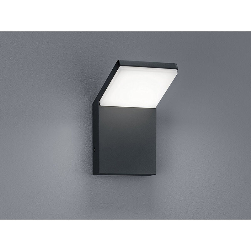 Moderne LED Außenwandleuchte PEARL Downlight aus stabilem ALU in Anthrazit  IP54