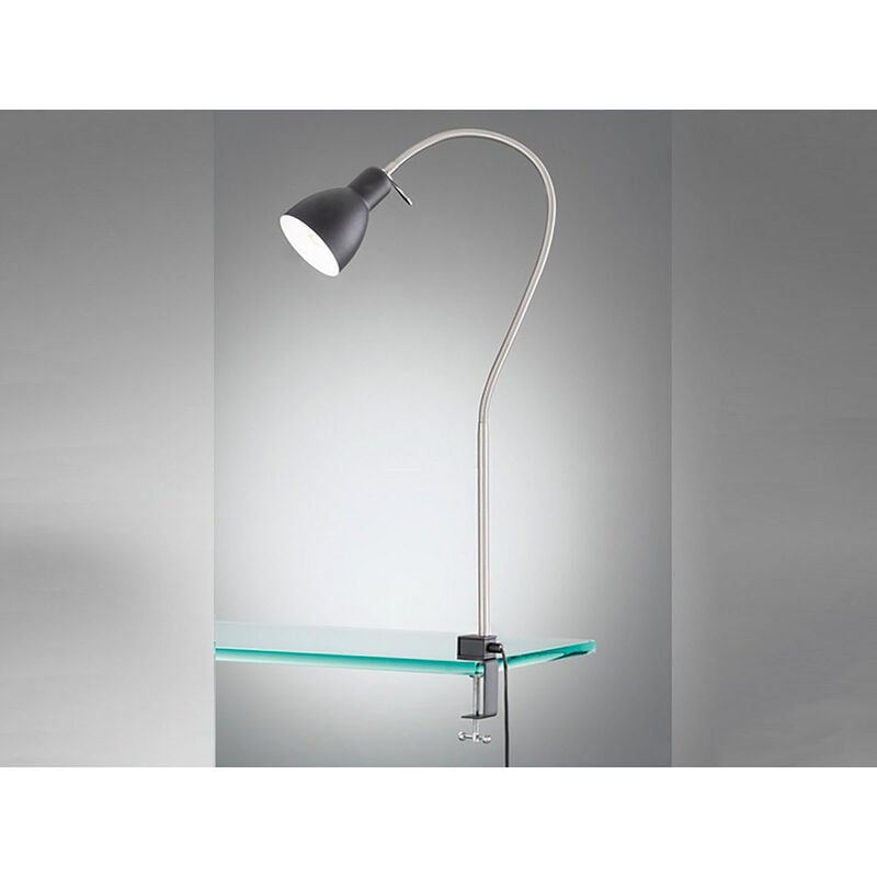 Flexible Klemmleuchte Schwarz mit LED - Leselampe für Bett & Sofa