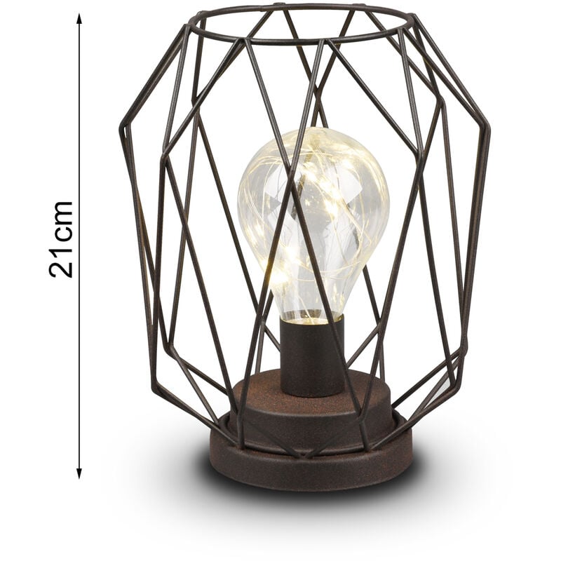 Lampe de table Ø 15,5 cm 1x exkl. E14 25W noir