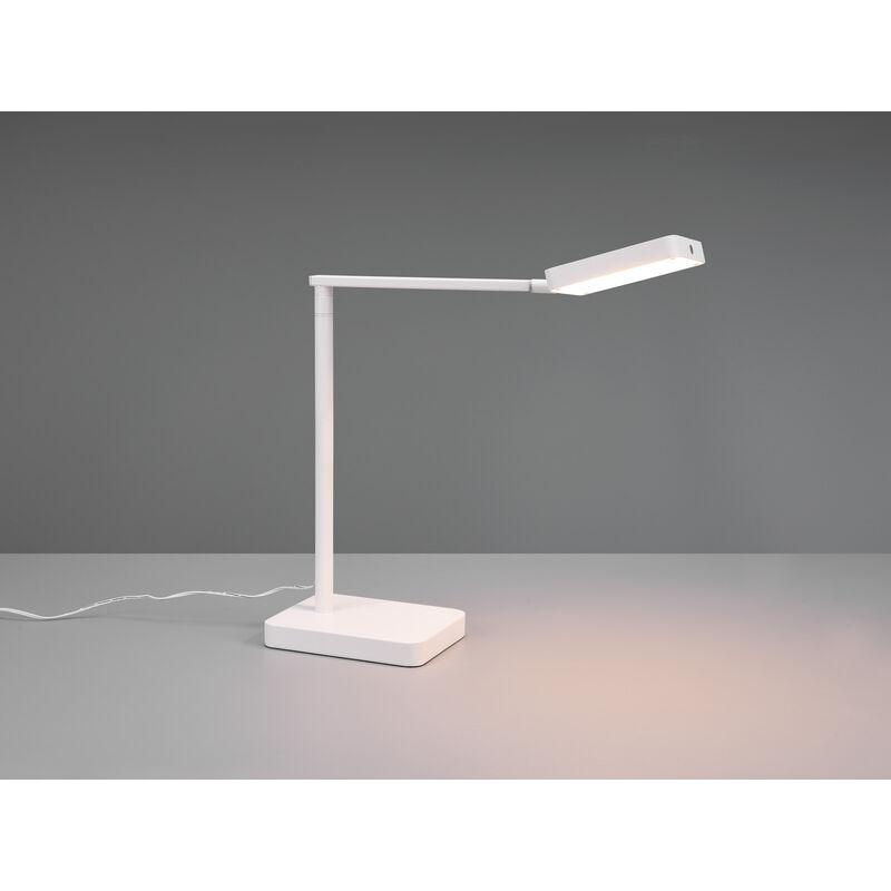 Schreibtischleuchte einstellbar LED matt 38cm, & Weiß Lichtfarbe PAVIA dimmbar