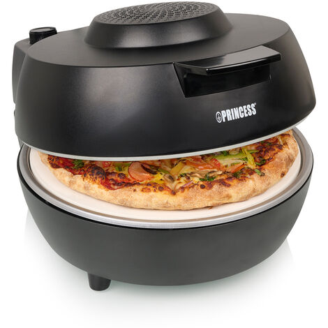 Elektrischer Pizzaofen mit Keramikstein Ø30cm bis 400 °C - für Zuhause  1200Watt