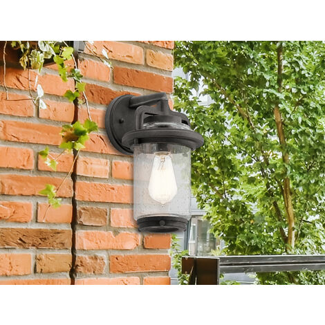 Kleine Außenwandleuchte ANDOVER im Vintage Industrial Style, Höhe 29cm