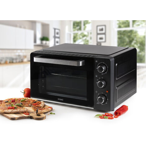 Mini Backofen 28 Liter, 120 Min. Timer, Ober-& Unterhitze - 1500 Watt