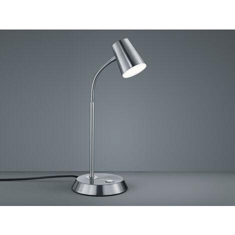 LED Schreibtischlampe NARCOS Silber matt dimmbar
