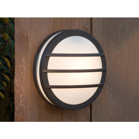Moderne Außenleuchte SEINE, Ø 26 cm, Aluminiumguss, IP54, E27 Fassung