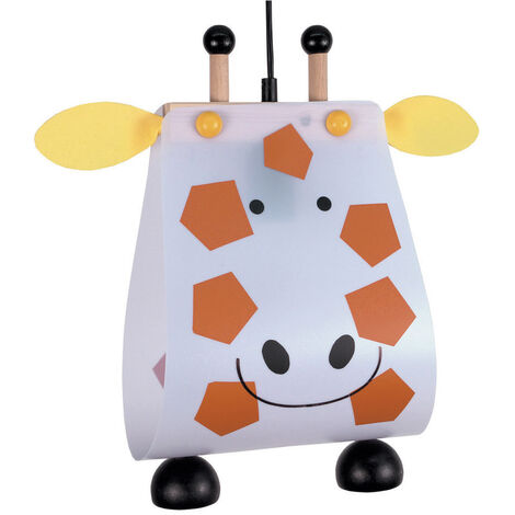 Witzige Kinderzimmerlampe tierisch leuchtende Pendelleuchte GIRAFFE (1/5)