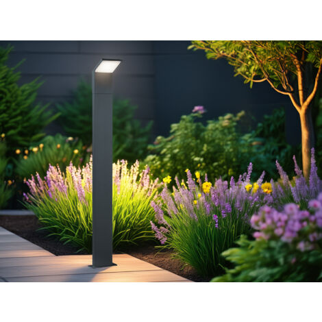 Moderne LED Wegeleuchte PEARL aus Aluminium Anthrazit, Höhe 100cm