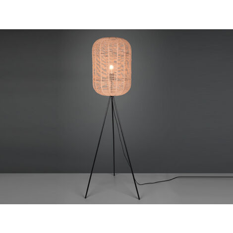 Rattan-Lampenschirm Boho Style – Für Tisch-, Pendel- Oder Stehleuchten (Hellbraun)