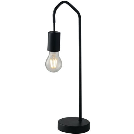 - schwarz Designerlampe HABITAT minimalistische Tischlampe Außergewöhnliche