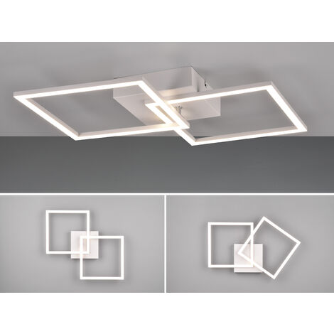 LED Deckenleuchte TRAIL Weiß schwenkbare Module, Neutralweiß, Breite 60cm (1/5)