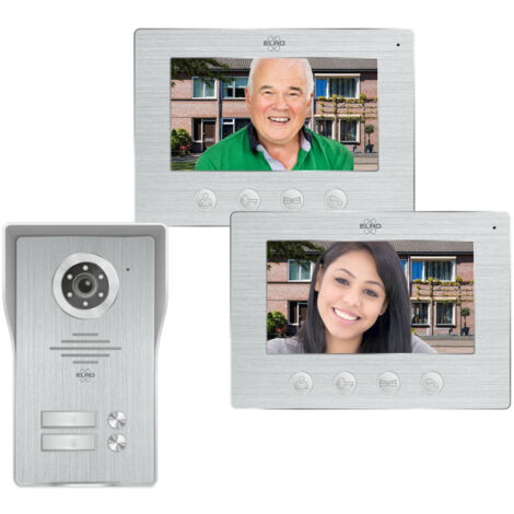 IP Video Türsprechanlage mit Türklingel und Kamera für 2 Familienhaus