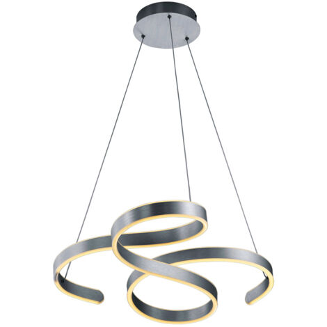 LED Deckenleuchte, Ring, Rund, Switch Dimmer, Schwarz, Holz, 40 cm LED Deckenleuchte, Ring, Rund, Switch Dimmer, Schwarz, Holz, 40 cm