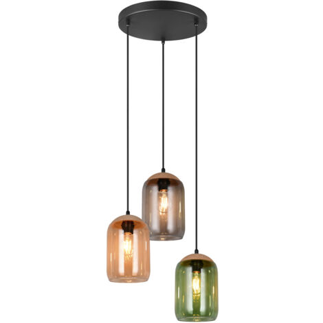 Cluster Pendelleuchte Glas Bunt
