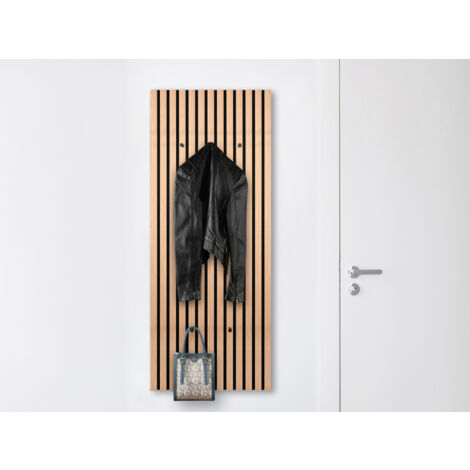 Akustikpaneel Garderobe GWEN in Holzoptik, Höhe 125cm