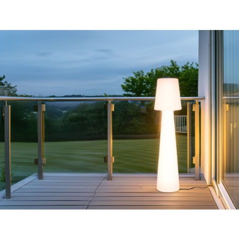 Smartwares LED Außen-Stehleuchte IDE-60070 weiß 110 cm TW Außenleuchte Stehlampe