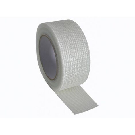 Toolland Glasfaser-Gewebeband, selbstklebend, flexibel, weiß, 50 mm x 30 m