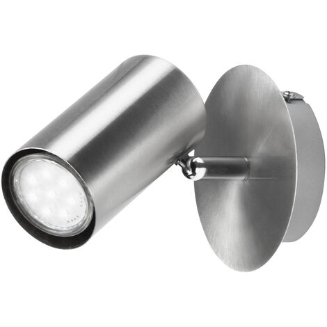 LED Wandstrahler FAINAS Silber, Spot schwenkbar, Breite 11cm