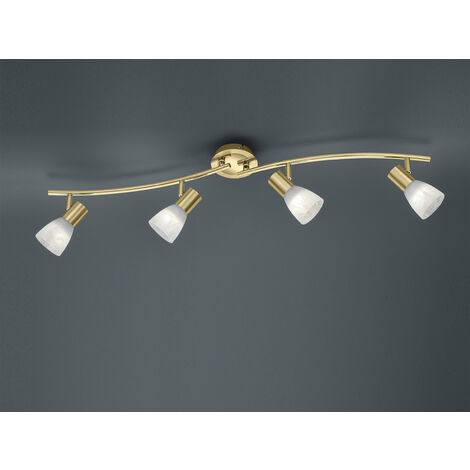 Exquisiter 24W LED Spot Strahler Esszimmer Messing matt Licht TRIO 871010408