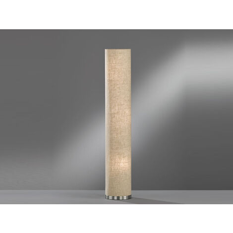 Zylindrischer Lampenschirm Happy E27 Beige Leinen 15dx15dx18h