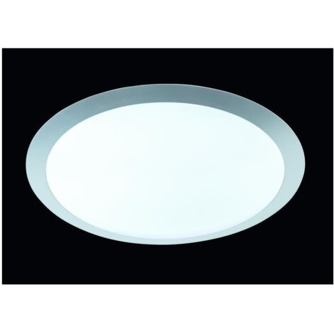 Dimmbare LED Deckenleuchte GONZALO aus Kunststoff Grau Ø 42cm (1/5)