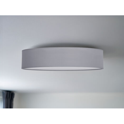 Deckenlampe CEILING DREAM, Stoff Grau / Abdeckung satiniert, Ø 50cm (1/5)