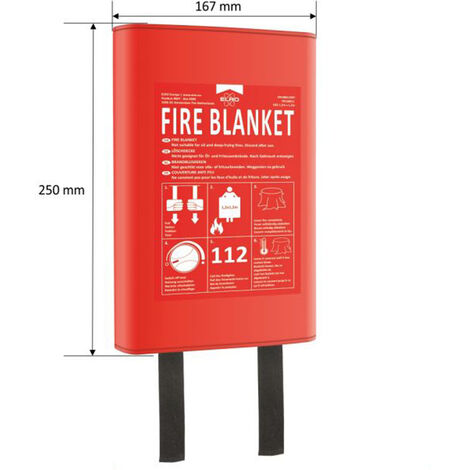 Feuerlöschdecke 2er Set - 100x100 Cm Brandschutzdecke Für Zuhause