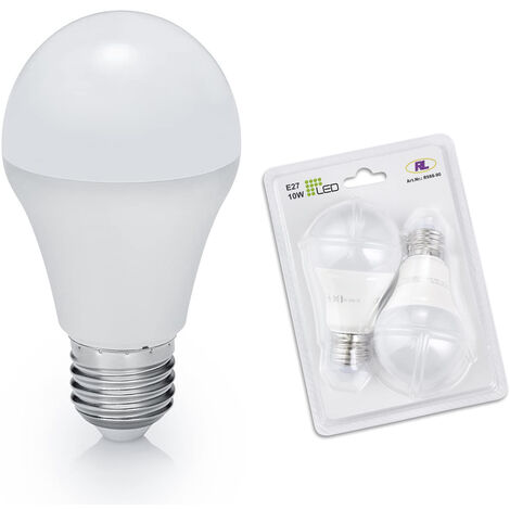 E27 LED 2 Stk. - 10 Watt, 806 Lumen, 3000K warmweiß, Ø6cm - nicht dimmbar (1/5)
