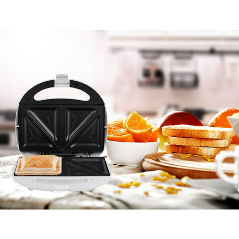 Renchey Sandwichmaker 650W - Elektrischer Grill Mit Antihaft-Beschichtung