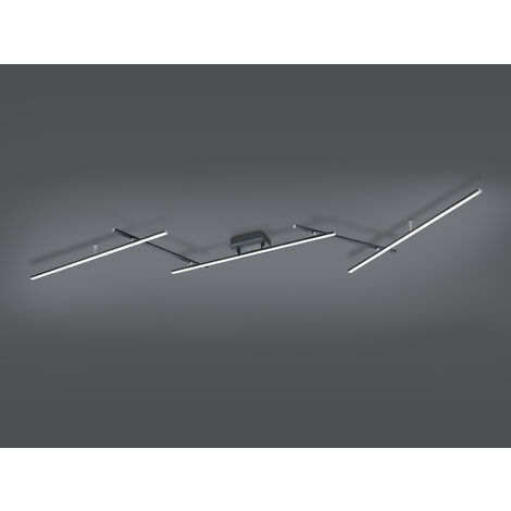Arvin LED-Deckenleuchte mit verstellbaren Stangen schwarz RGB-Hintergrundbeleuchtung mit Multifunktions-Fernbedienung l. 245cm Moderne LED (1/5)