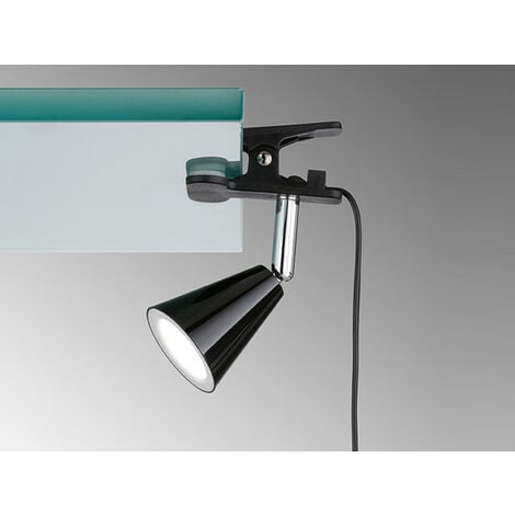 LED Klemmleuchte ZIRBEL Schwarz - flexibler Klemmspot & Leselampe