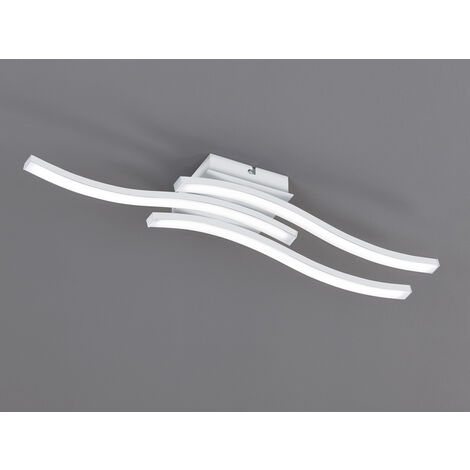 LED Deckenleuchte ROUTE Metall Weiß, Breite 56cm, Neutralweiß (1/5)
