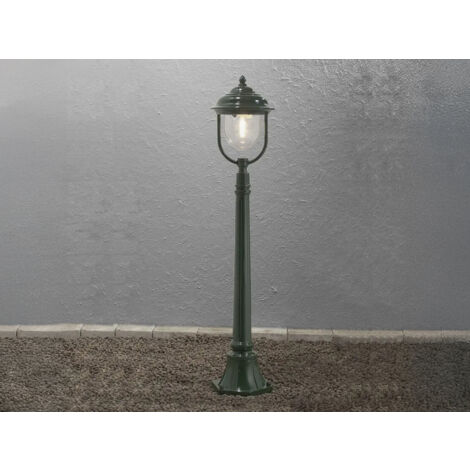 LED Außen Standlaterne Wegeleuchte im Landhausstil, grün, Höhe 118cm