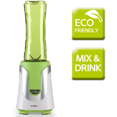 Smoothie Maker To-Go - Blender in Grün - inkl. Trinkflaschen in 2 Größen