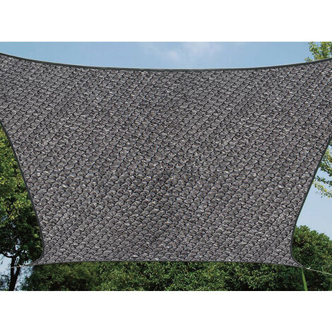 GAIJUAN Sonnensegel Quadratisch 1,2x9M | UV-Schutz 95% | Garten, Terrasse, Balkon | Mit Befestigungsseilen | Dunkelgrau