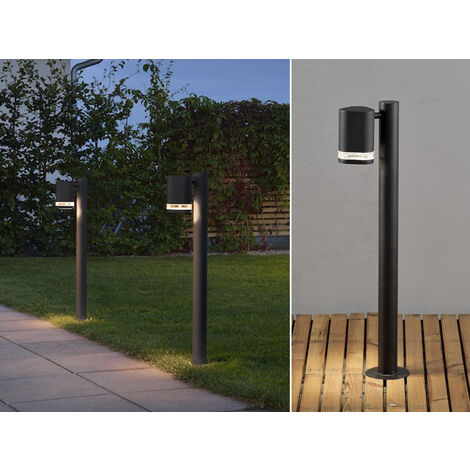 2er-Set Aluminium Wegeleuchte MODENA schwarz, GU10, Höhe 70 cm, IP44 (1/5)