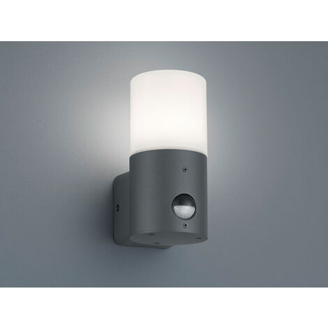 LED Außenwandleuchte mit Bewegungsmelder, Anthrazit, Höhe 17,5cm