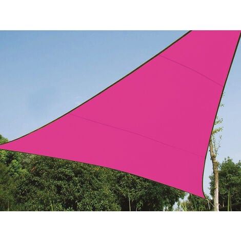 Sonnensegel Dreieck Pink 3,6m - mit Ösenset für Balkon / Terrasse