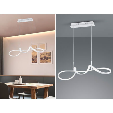 [NEUWERTIG] B-Ware Reality Leuchten Led Hängeleuchte Pendelleuchte Perugia Switch Dimmer Weiß Lampe